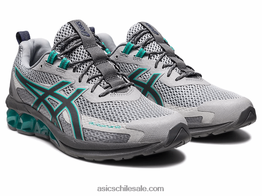 hombres Asics gel-quantum 180 vii R8N446114 gris glaciar/cascada