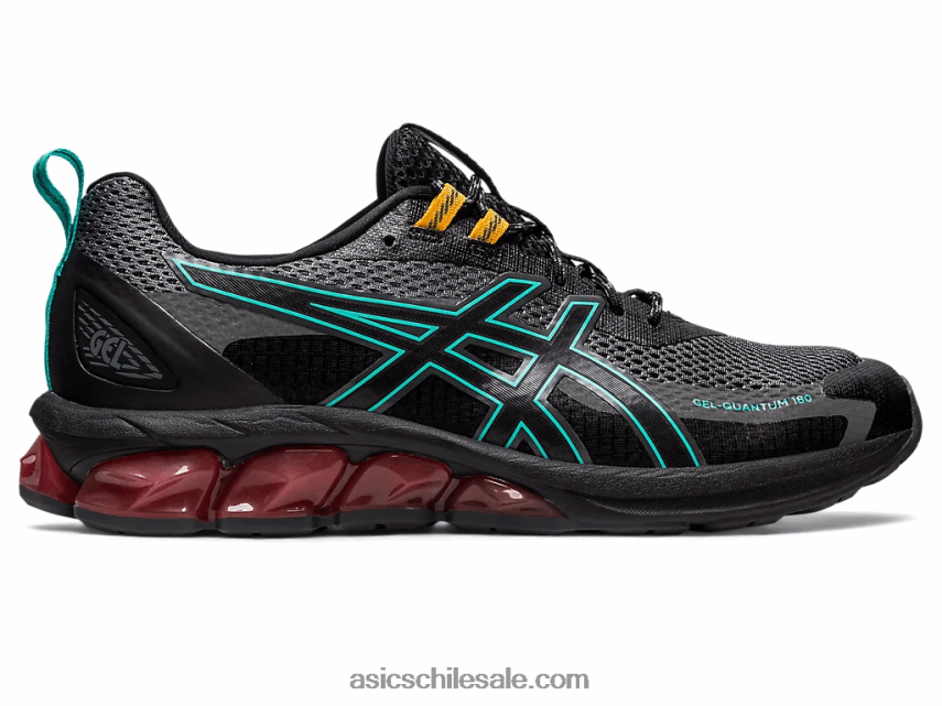 hombres Asics gel-quantum 180 vii R8N446131 gris acero/negro