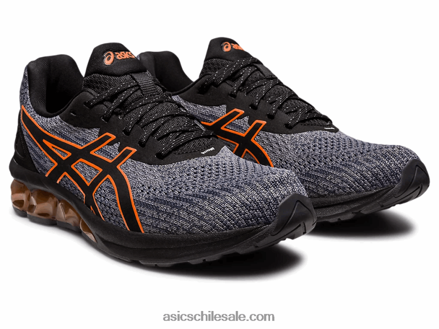 hombres Asics gel-quantum 180 vii R8N44655 gris arcilla/negro