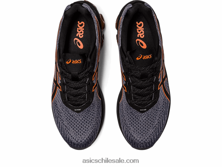 hombres Asics gel-quantum 180 vii R8N44655 gris arcilla/negro