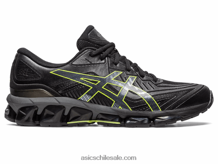 hombres Asics gel-quantum 360 vii R8N446623 negro/lima neón
