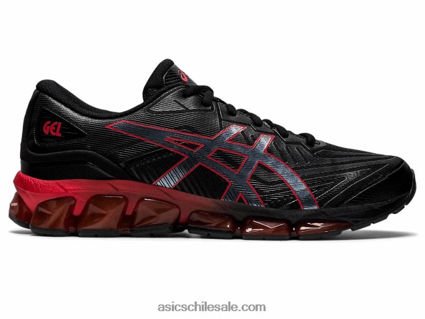 hombres Asics gel-quantum 360 vii R8N446729 alerta negra/roja