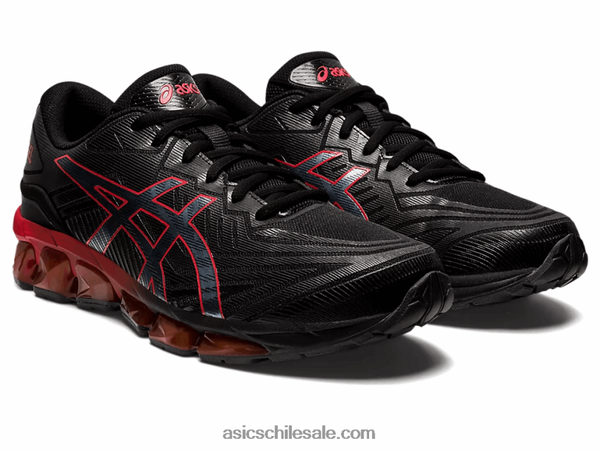 hombres Asics gel-quantum 360 vii R8N446729 alerta negra/roja