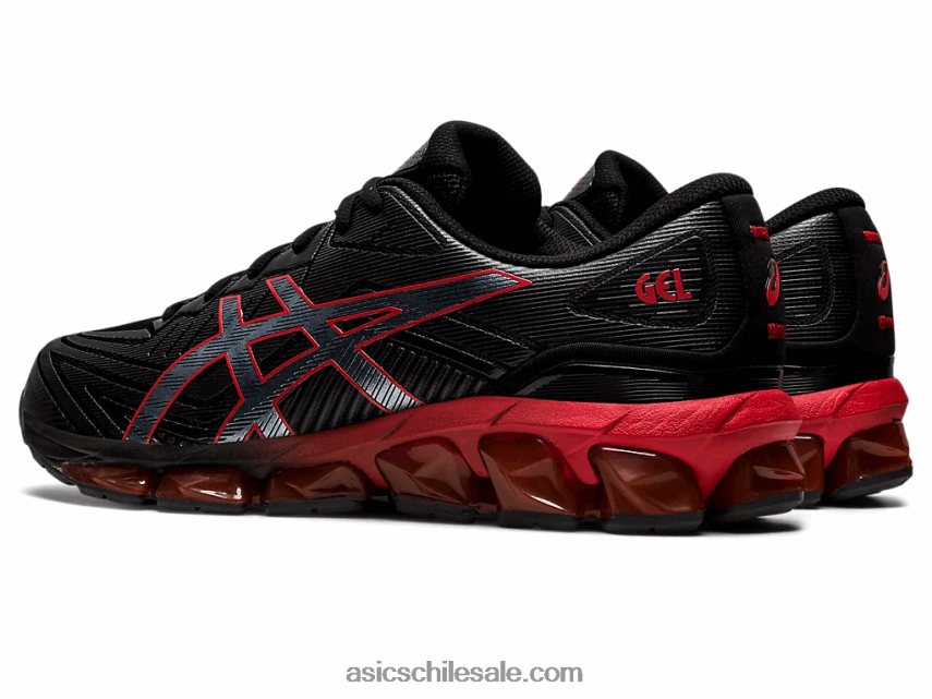hombres Asics gel-quantum 360 vii R8N446729 alerta negra/roja