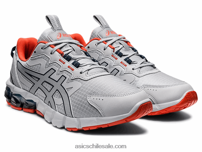 hombres Asics gel-quantum 90 R8N4461383 gris piedmont/azul francés