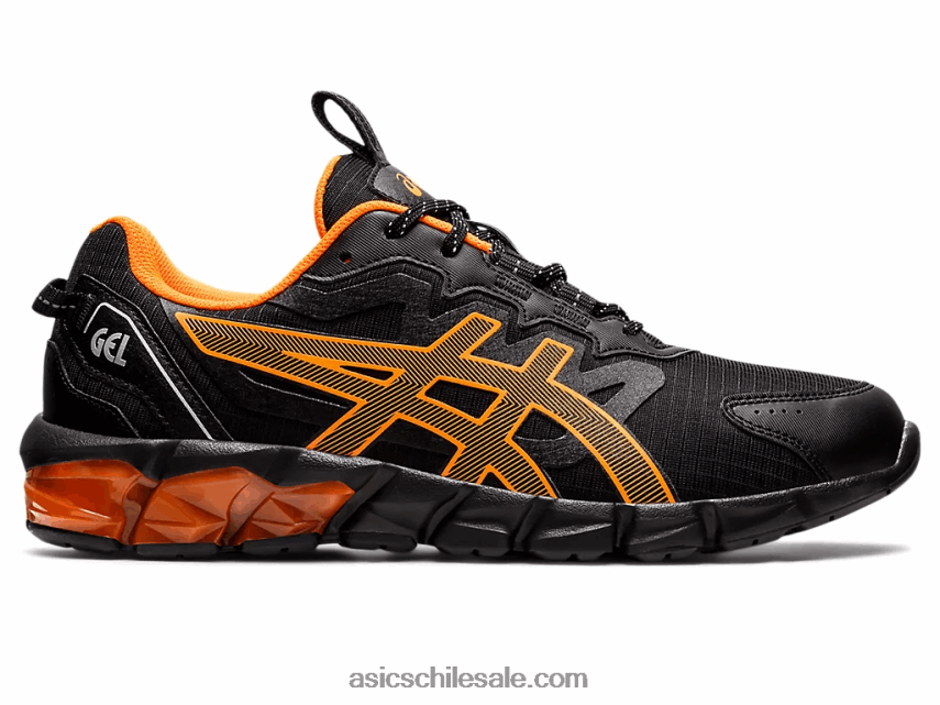 hombres Asics gel-quantum 90 R8N4461603 negro/naranja impactante