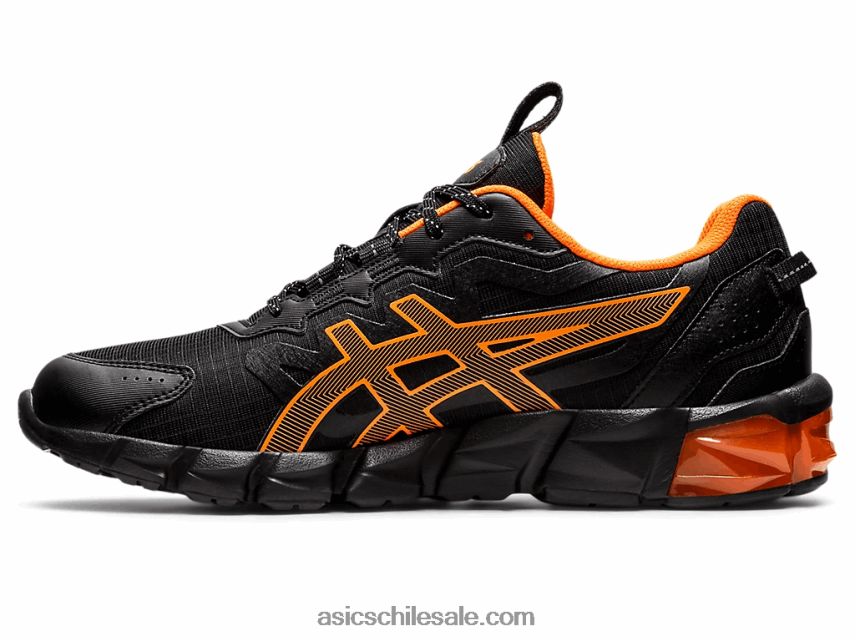 hombres Asics gel-quantum 90 R8N4461603 negro/naranja impactante