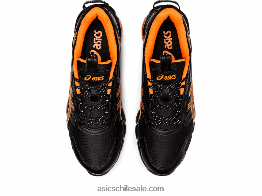 hombres Asics gel-quantum 90 R8N4461603 negro/naranja impactante