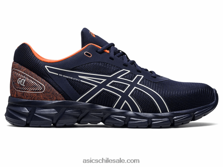 hombres Asics gel-quantum lyte ii R8N446268 medianoche/naranja impactante