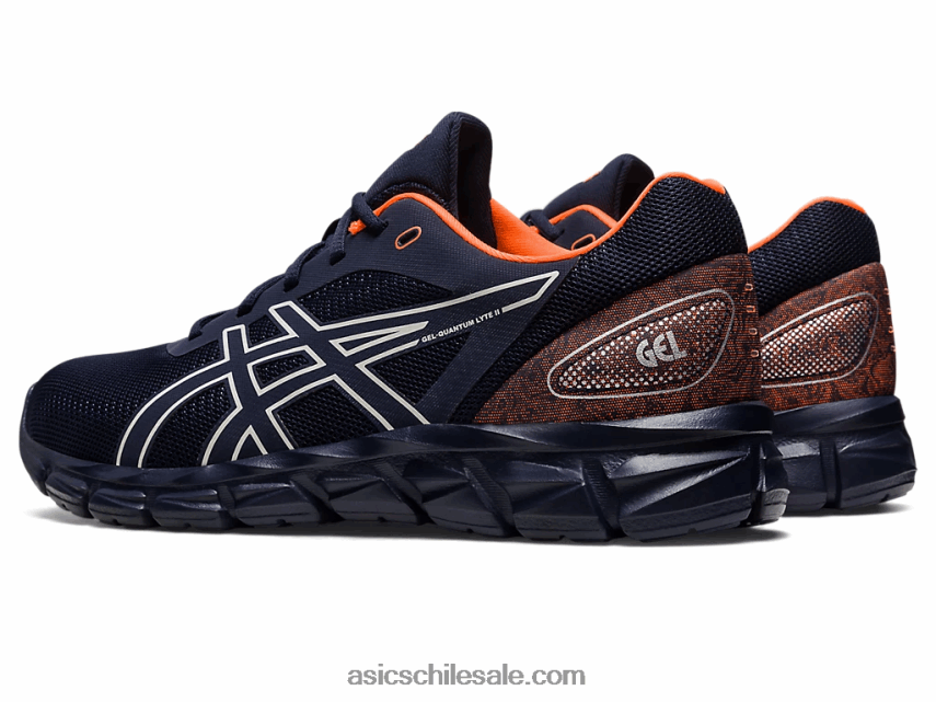 hombres Asics gel-quantum lyte ii R8N446268 medianoche/naranja impactante