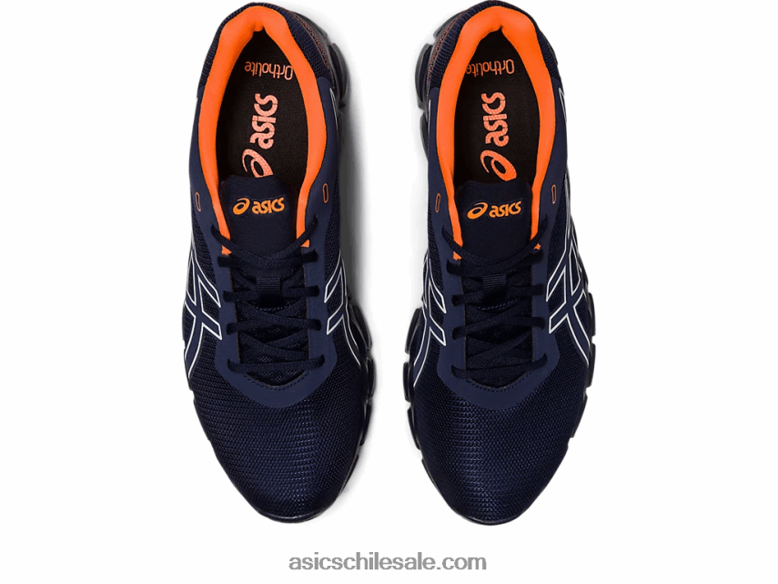 hombres Asics gel-quantum lyte ii R8N446268 medianoche/naranja impactante