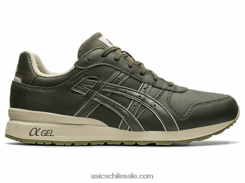 hombres Asics gt-ii R8N4461250 lienzo oliva/verde hoja seca