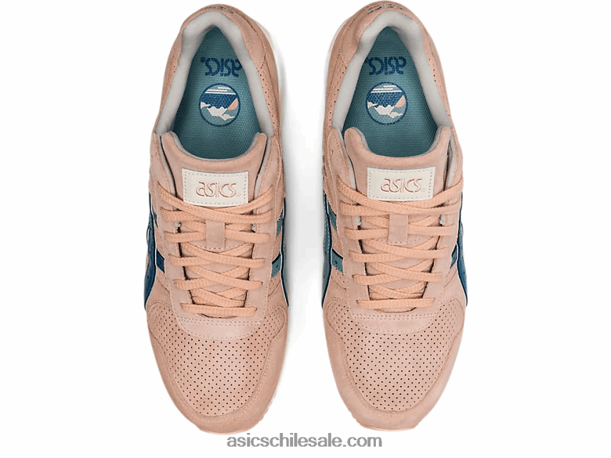 hombres Asics gt-ii R8N4461754 albaricoque pálido/azul