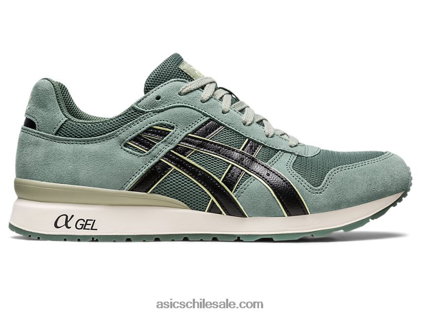 hombres Asics gt-ii R8N446556 gris pizarra/negro