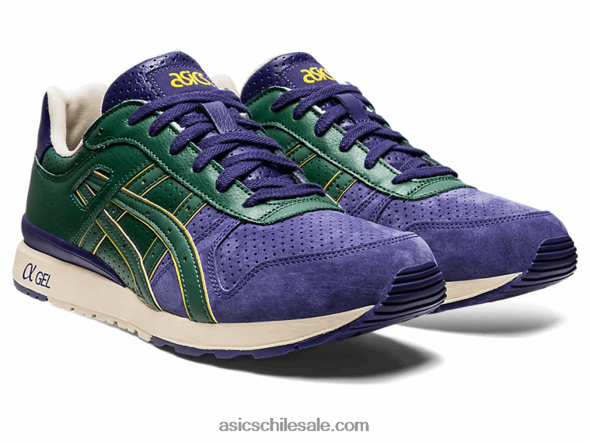 hombres Asics gt-ii R8N446777 morado mate/verde cazador