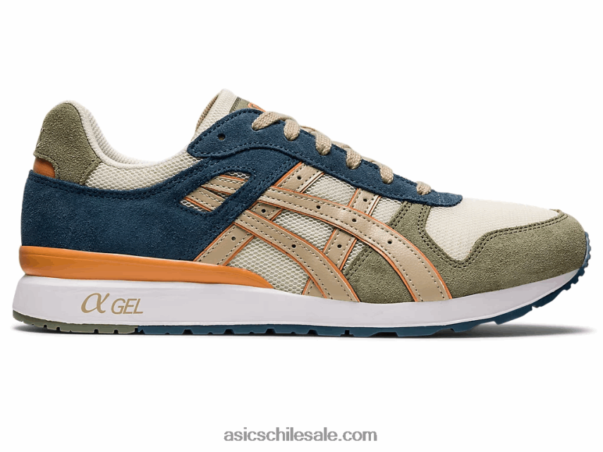 hombres Asics gt-ii R8N446981 crema/gris pluma