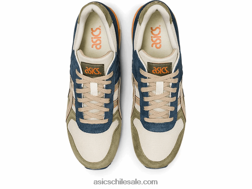 hombres Asics gt-ii R8N446981 crema/gris pluma