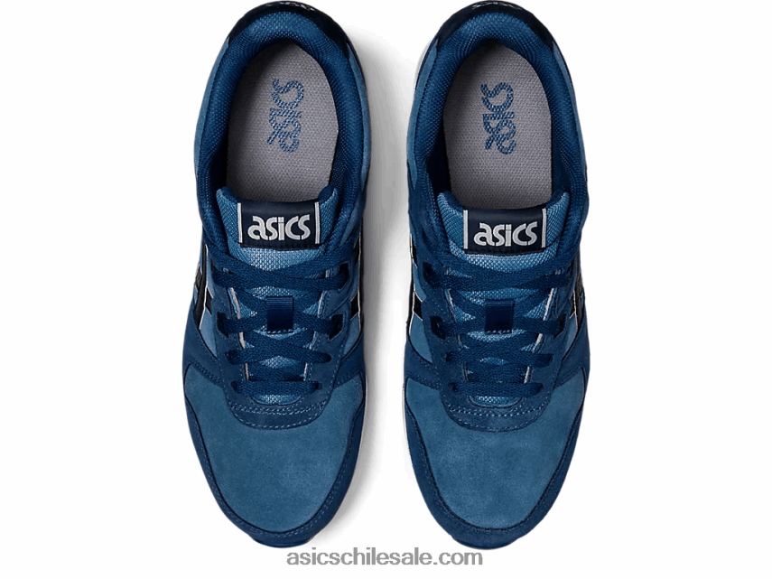 hombres Asics lyte clásico R8N446990 seda gris/azul francés