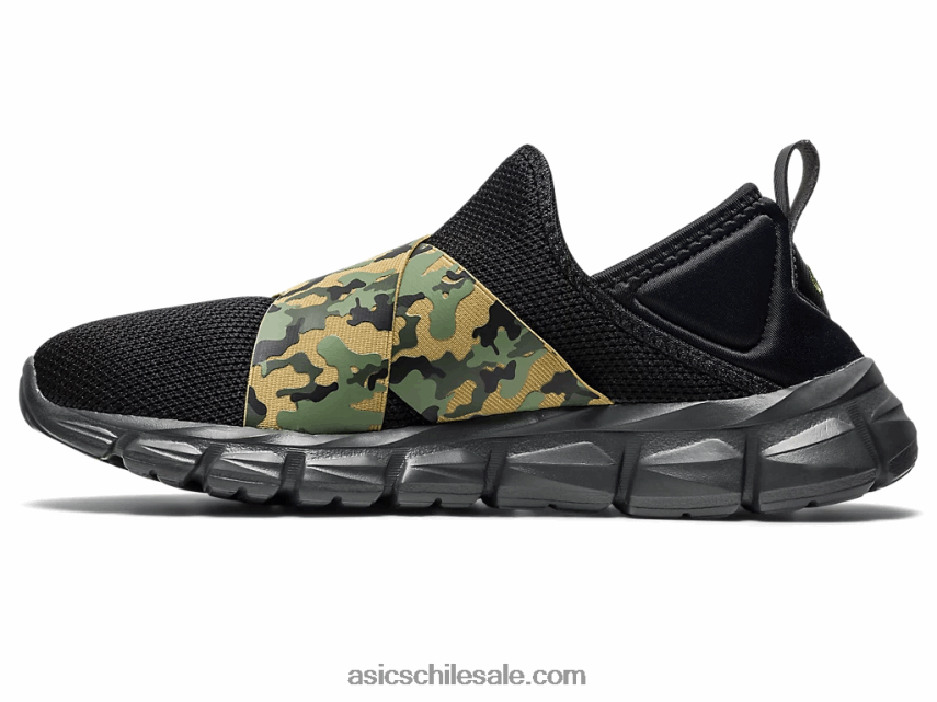 hombres Asics slip-on lyte cuántico R8N4461232 negro/camuflaje