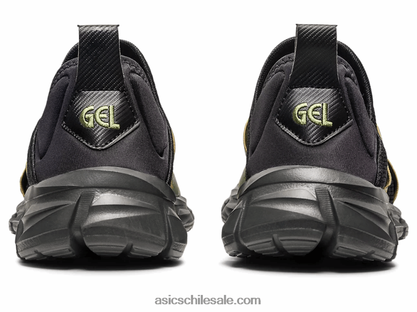 hombres Asics slip-on lyte cuántico R8N4461232 negro/camuflaje