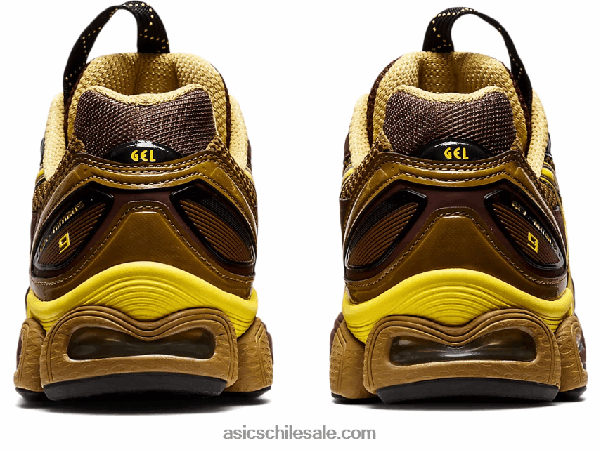 hombres Asics ub3-s gel-nimbus 9 R8N4461252 ron pasas/brillo verde
