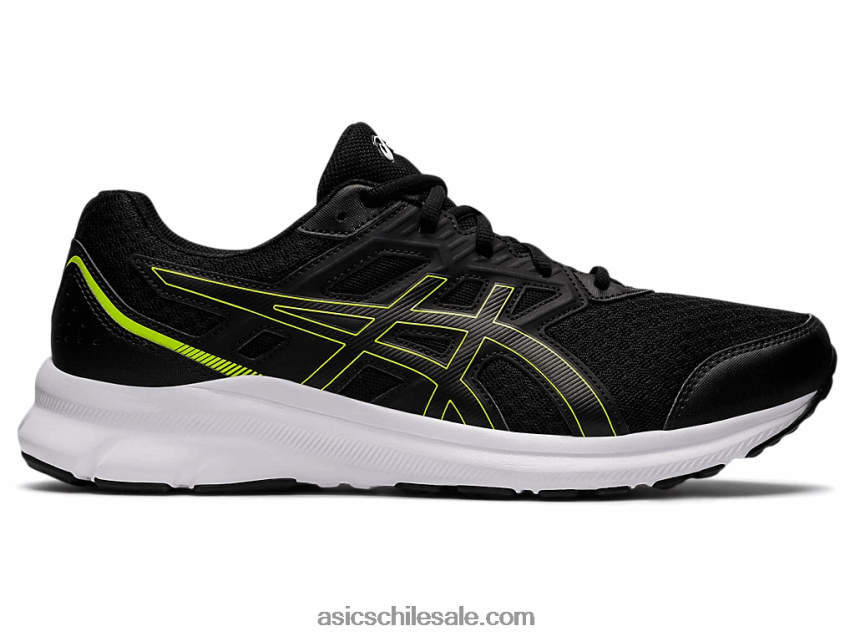 hombres Asics Jolt 3 extra ancho R8N4461538 negro/verde peligro