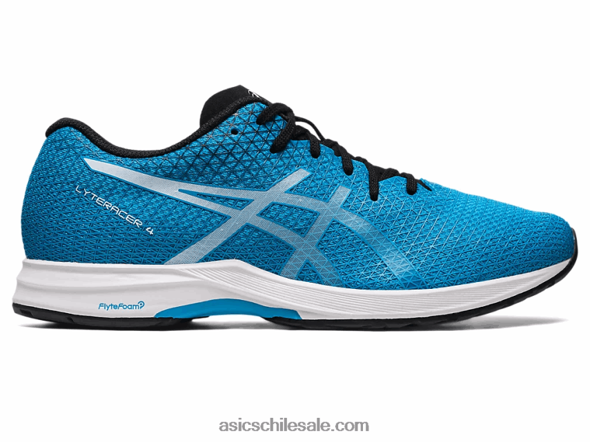 hombres Asics alfabetización 4 R8N446118 isla azul/blanco