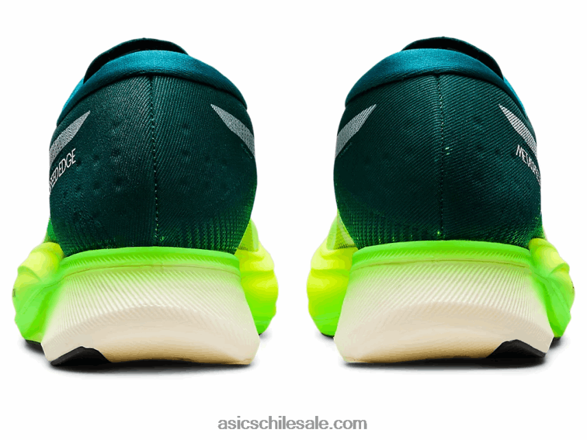 hombres Asics borde de metavelocidad+ R8N4461253 pino terciopelo/amarillo seguridad