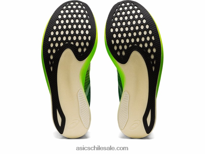 hombres Asics borde de metavelocidad+ R8N4461253 pino terciopelo/amarillo seguridad