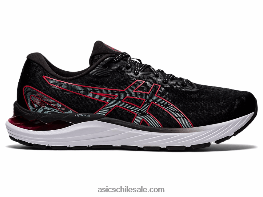 hombres Asics cúmulo de gel 23 R8N4461853 negro/rojo eléctrico