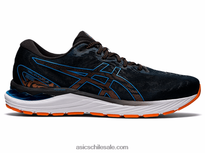 hombres Asics cúmulo de gel 23 R8N4461887 negro/azul renacido