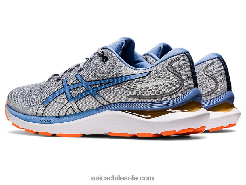 hombres Asics cúmulo de gel 24 R8N446403 hoja de roca/armonía azul