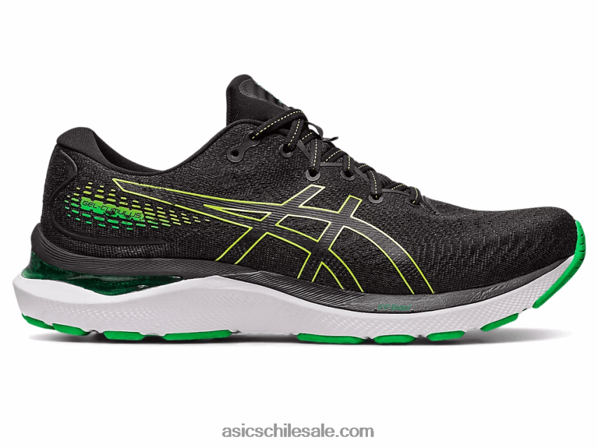 hombres Asics cúmulo de gel 24 R8N446422 ralladura de lima/negra