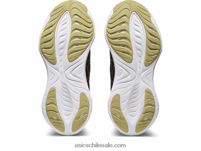 hombres Asics cúmulo de gel 25 R8N446123 negro/rojo eléctrico