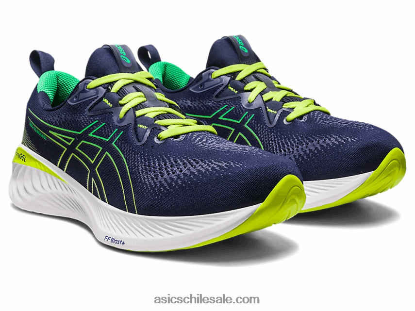 hombres Asics cúmulo de gel 25 R8N4461 medianoche/cilantro
