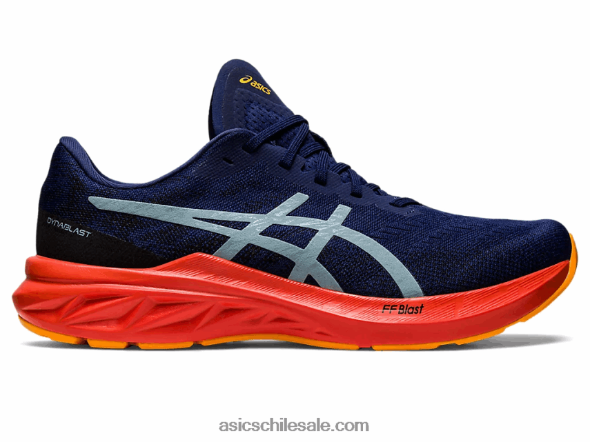 hombres Asics dinablasto 3 R8N446821 océano profundo/acero ligero