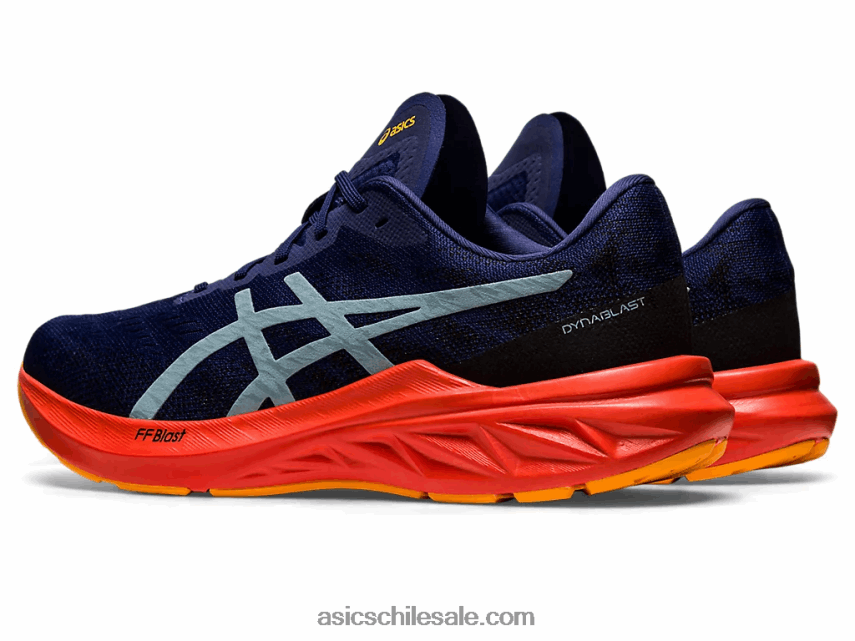 hombres Asics dinablasto 3 R8N446821 océano profundo/acero ligero