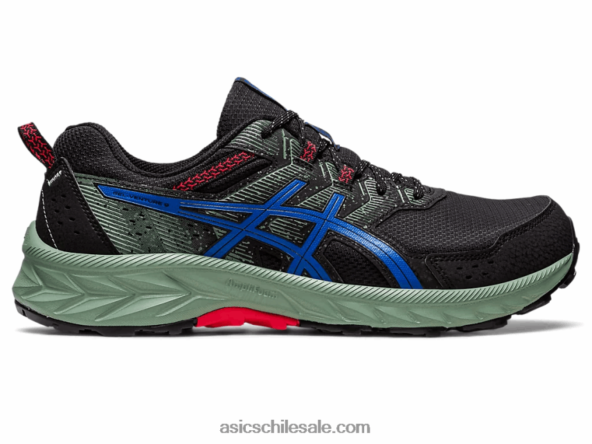 hombres Asics empresa de gel 9 R8N44680 negro/azul atun