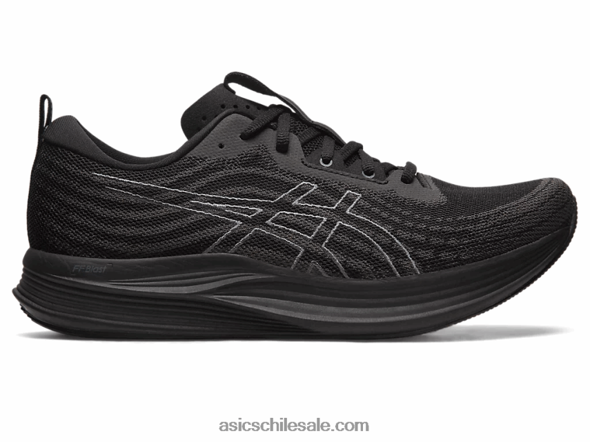hombres Asics evoride velocidad amplia R8N446503 negro/gris portador