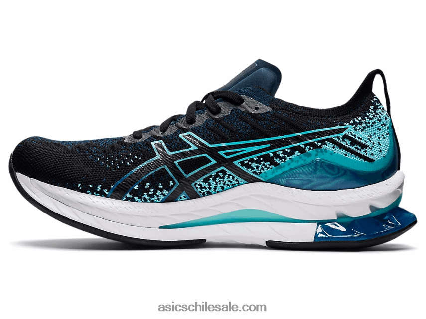 hombres Asics explosión de gel-kinsei R8N4461510 negro/menta helada