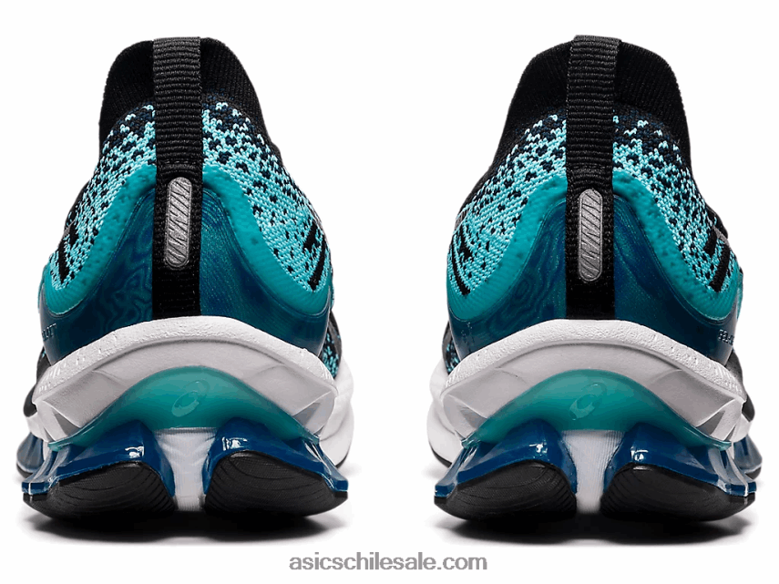 hombres Asics explosión de gel-kinsei R8N4461510 negro/menta helada