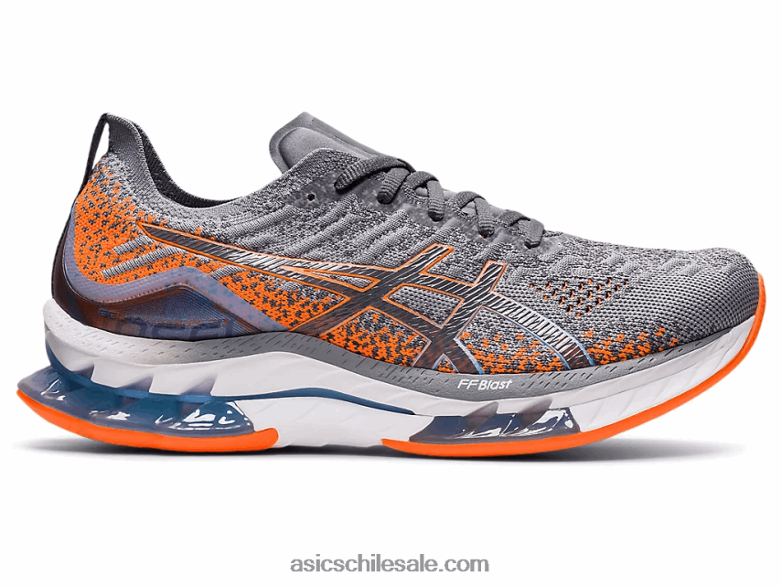 hombres Asics explosión de gel-kinsei R8N446600 hoja de roca/naranja impactante