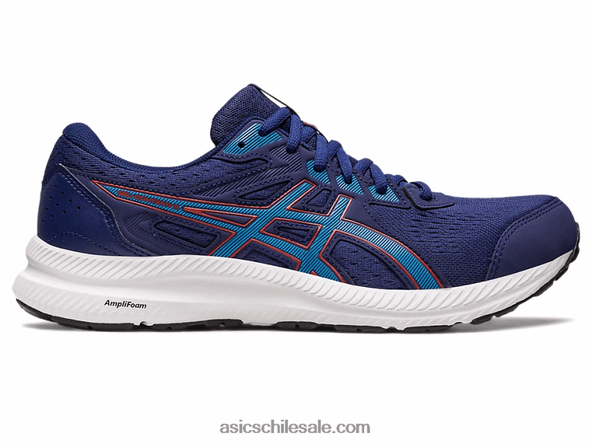 hombres Asics gel-contender 8 R8N446419 azul índigo/azul isla