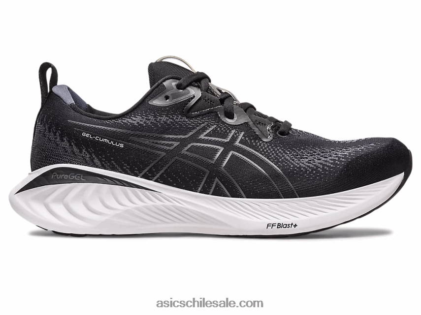hombres Asics gel-cumulus 25 de ancho R8N446127 negro/gris portador