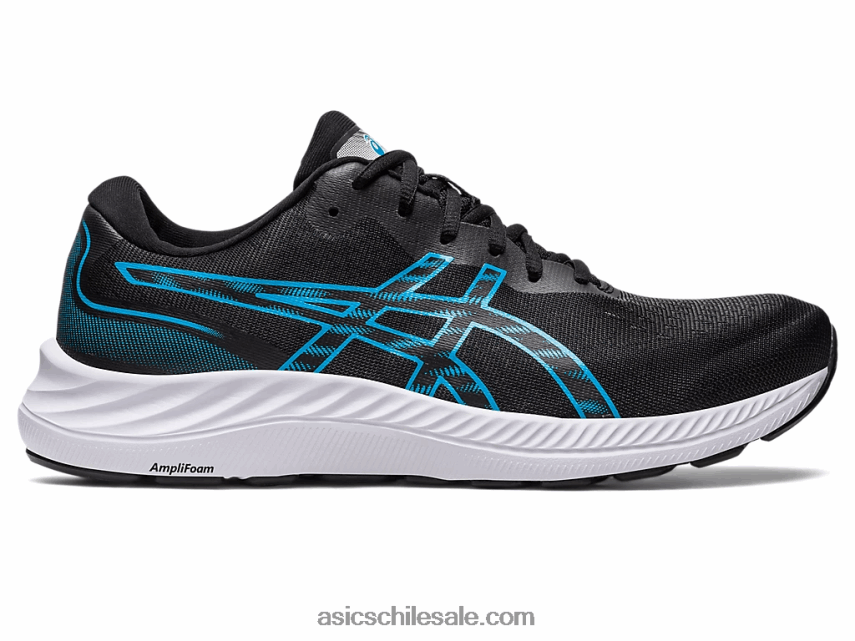 hombres Asics gel-excite 9 R8N446428 negro/azul isla