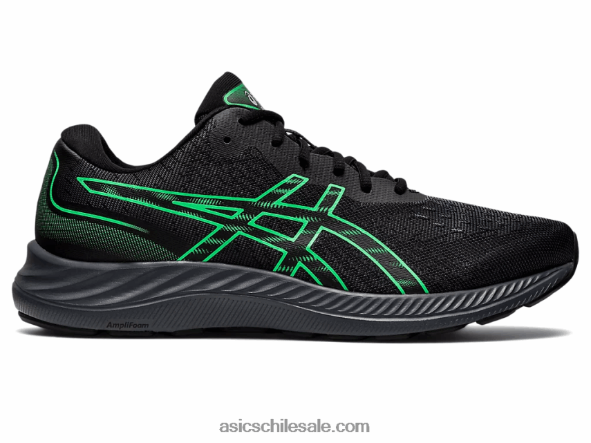 hombres Asics gel-excite 9 R8N446723 negro/hoja nueva