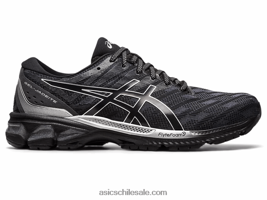 hombres Asics gel-jadeíta R8N446358 negro/plata pura