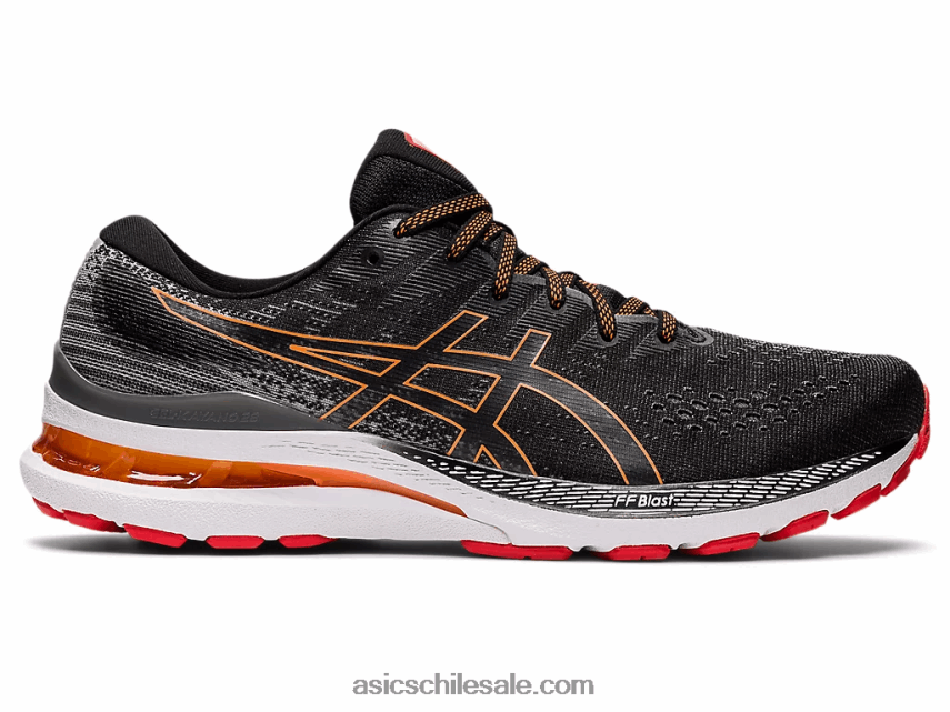 hombres Asics gel-kayano 28 R8N4461546 negro/gris arcilla