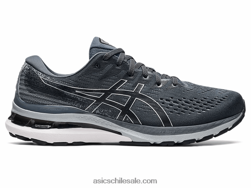 hombres Asics gel-kayano 28 ancho R8N4461837 portador gris/negro