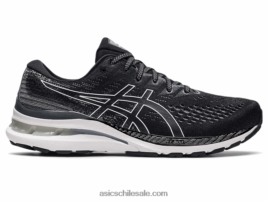 hombres Asics gel-kayano 28 extra ancho R8N4461868 blanco negro